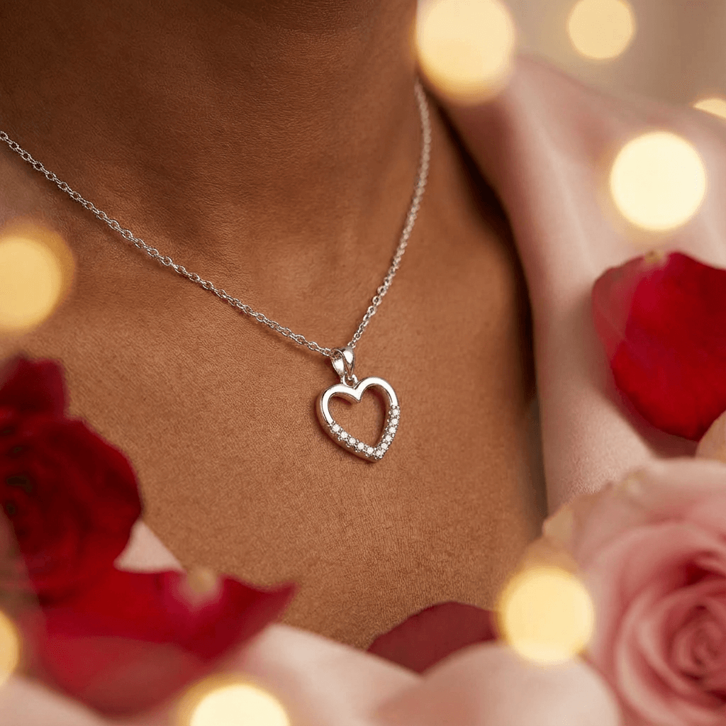 Heart of Silver – Silver Plated Pendant Necklace