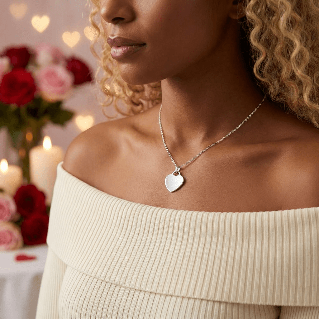 Especially For You – Silver Plated Heart Necklace