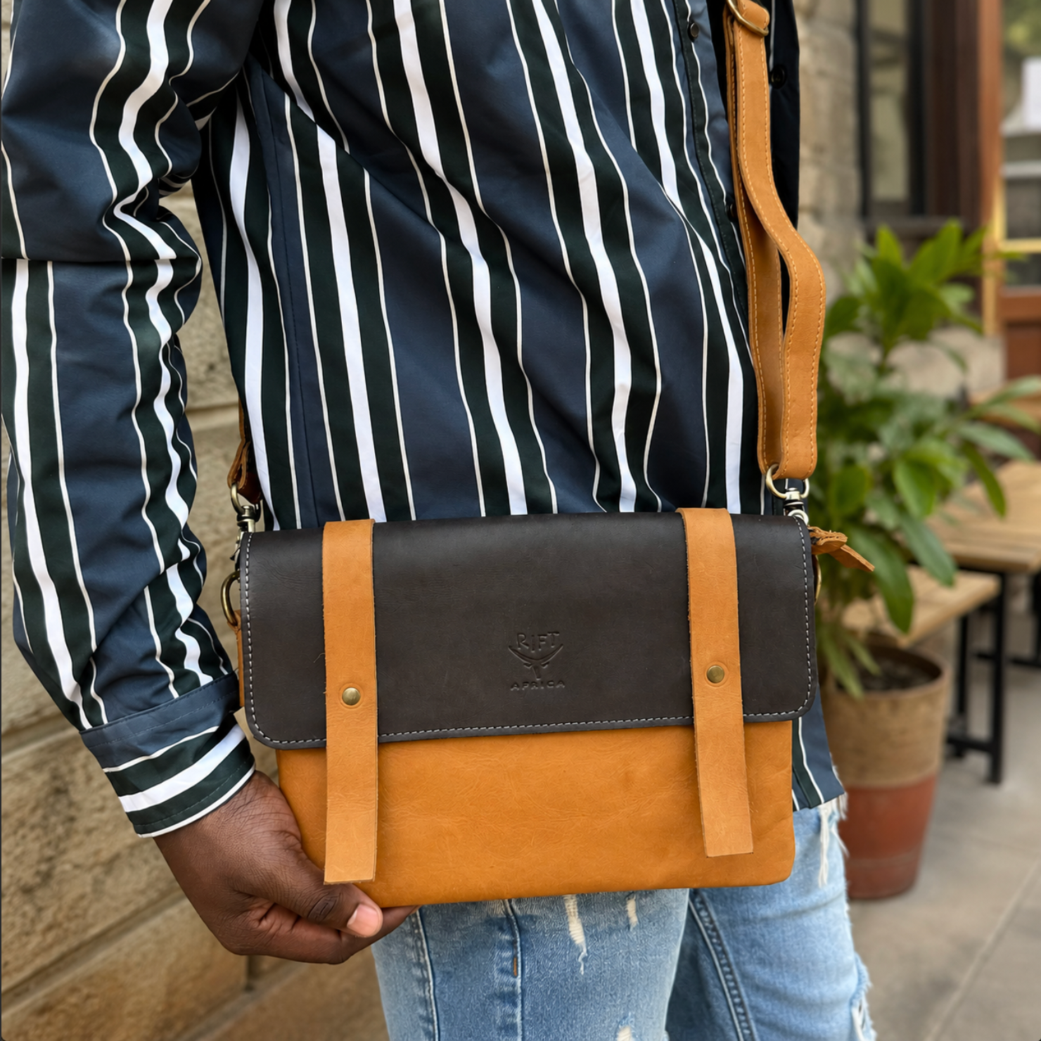 Ndanu Handcrafted Genuine Leather Crossbody Bag