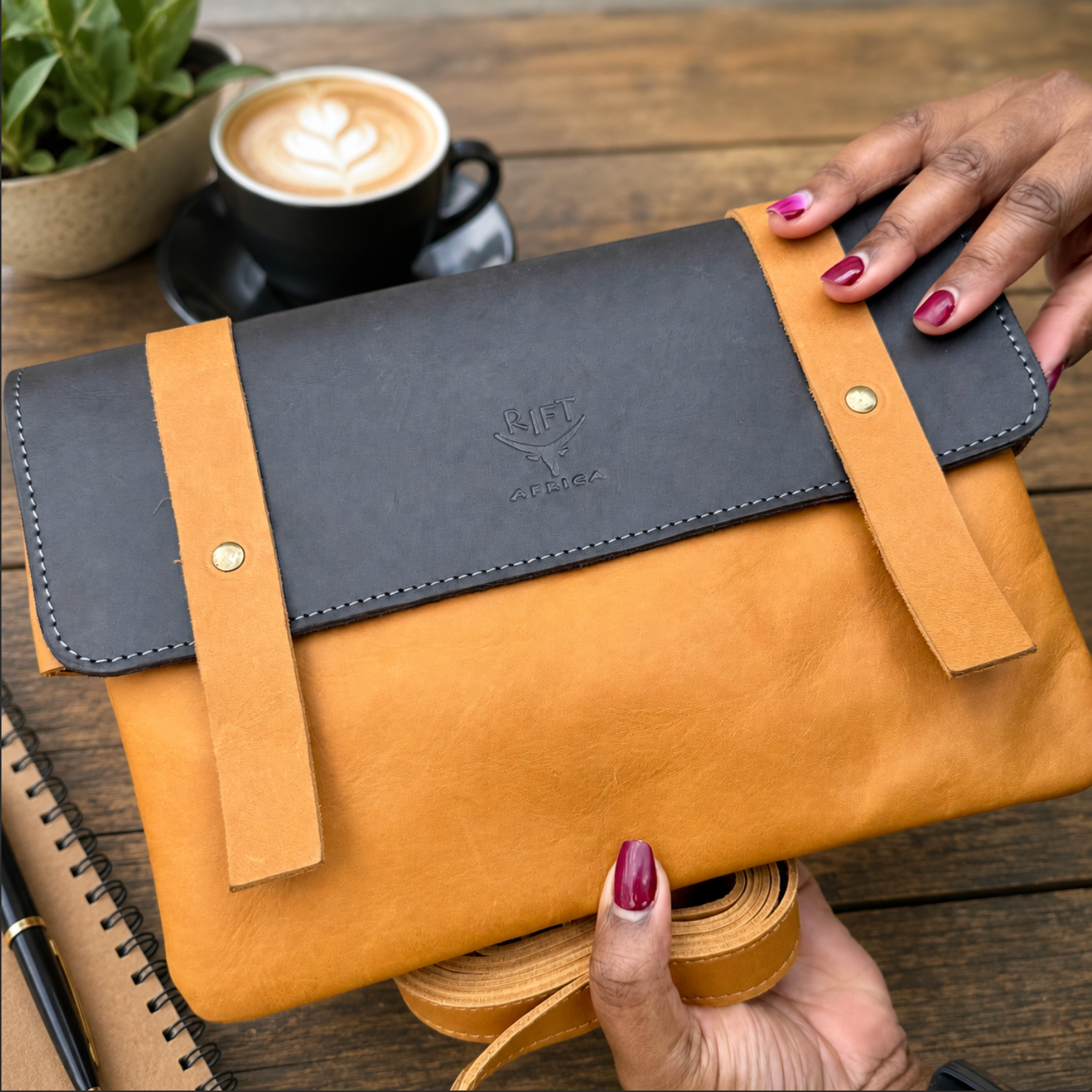 Ndanu Handcrafted Genuine Leather Crossbody Bag
