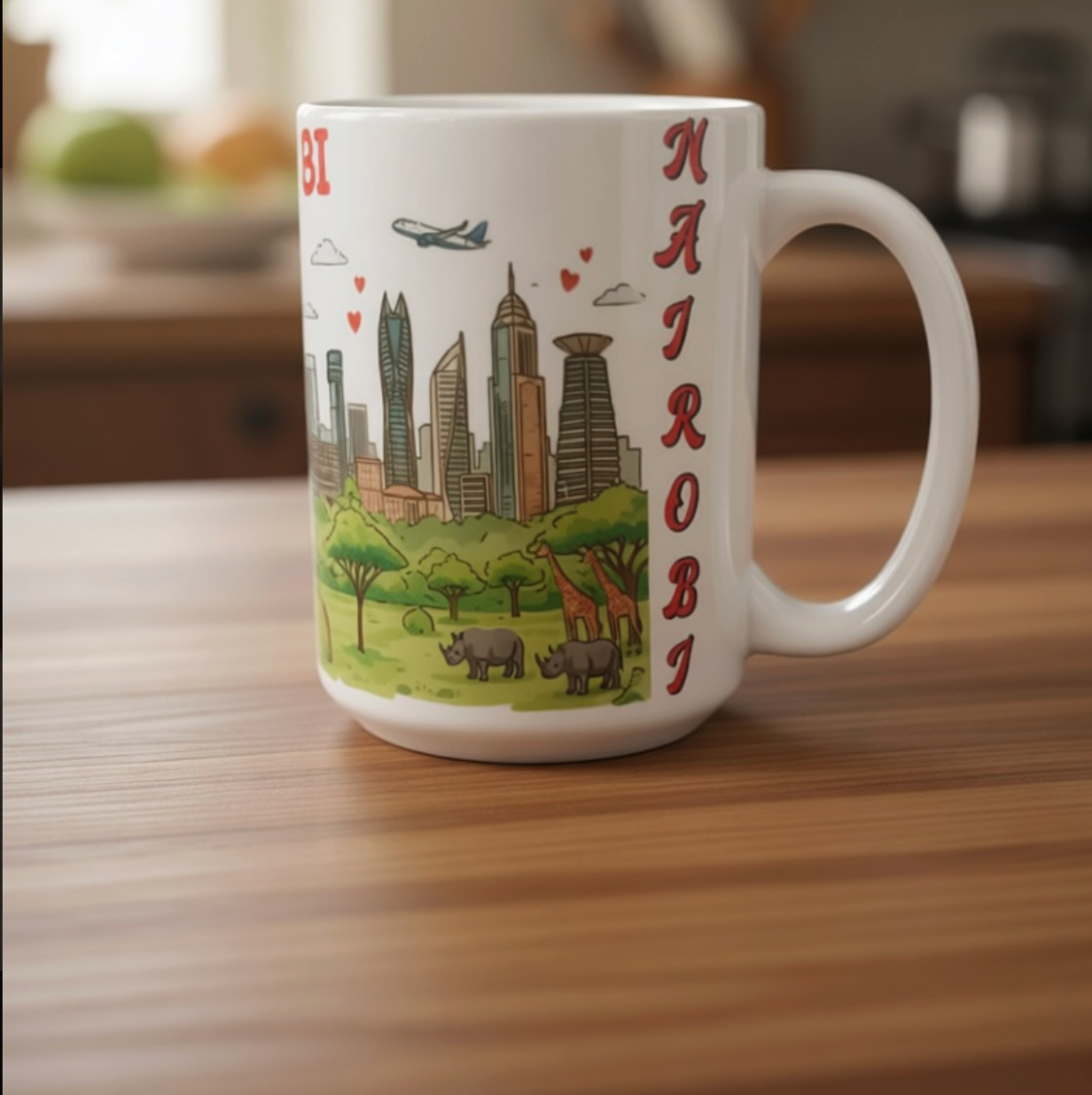 I Love Nairobi Mug – 15 oz White Coated Mug