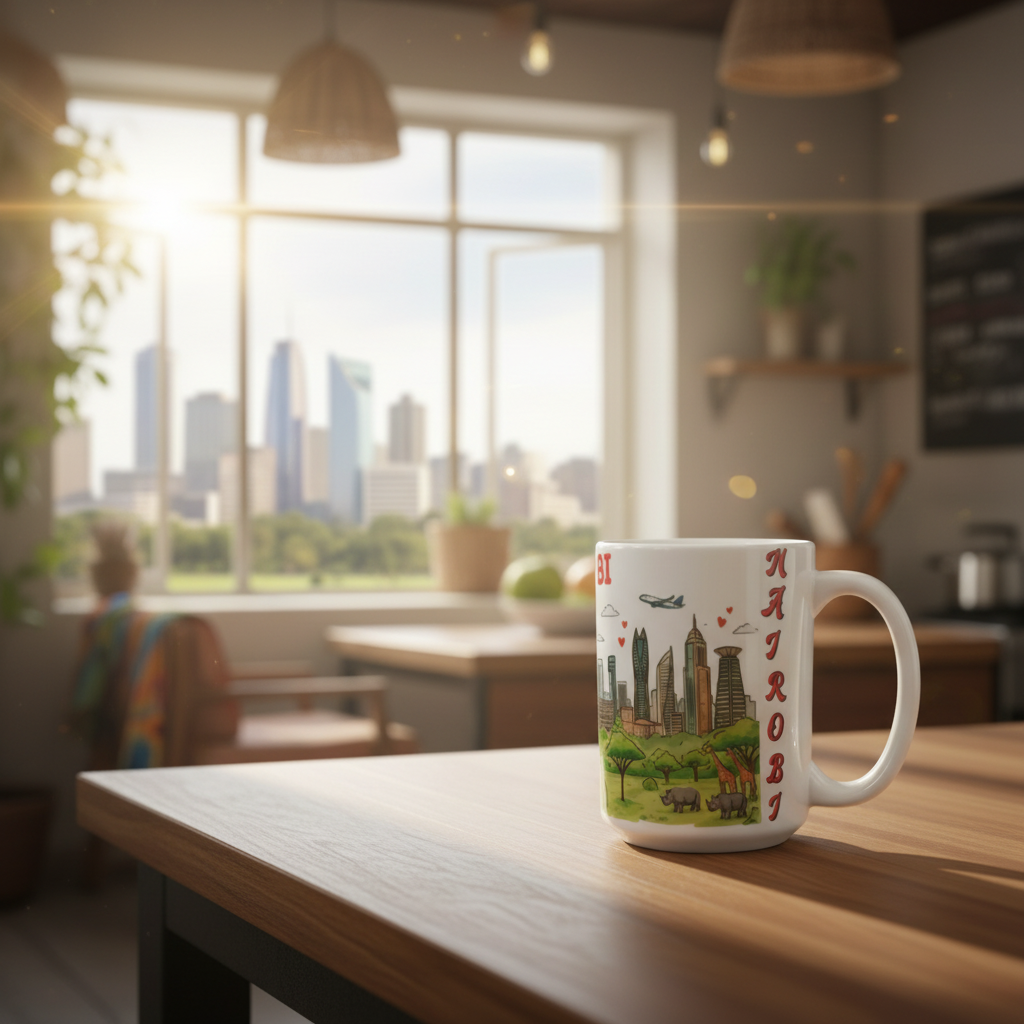 I Love Nairobi Mug – 15 oz White Coated Mug