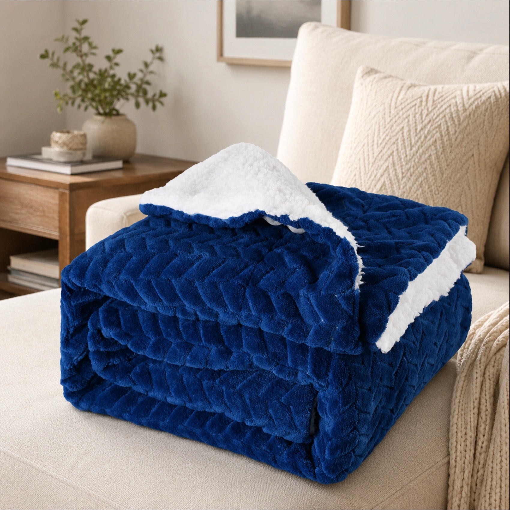 Sherpa Fleece Blanket – Super Soft Warm Blanket for Couch