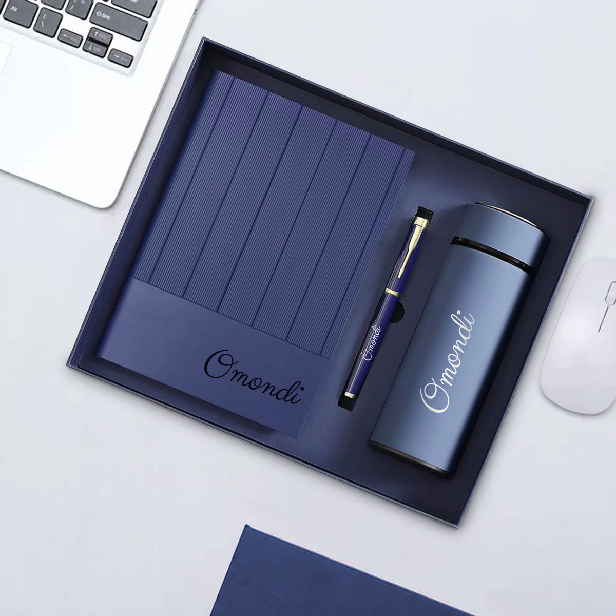 Personalised Executive Business Set – Notebook, Pen & Thermos Gift Set