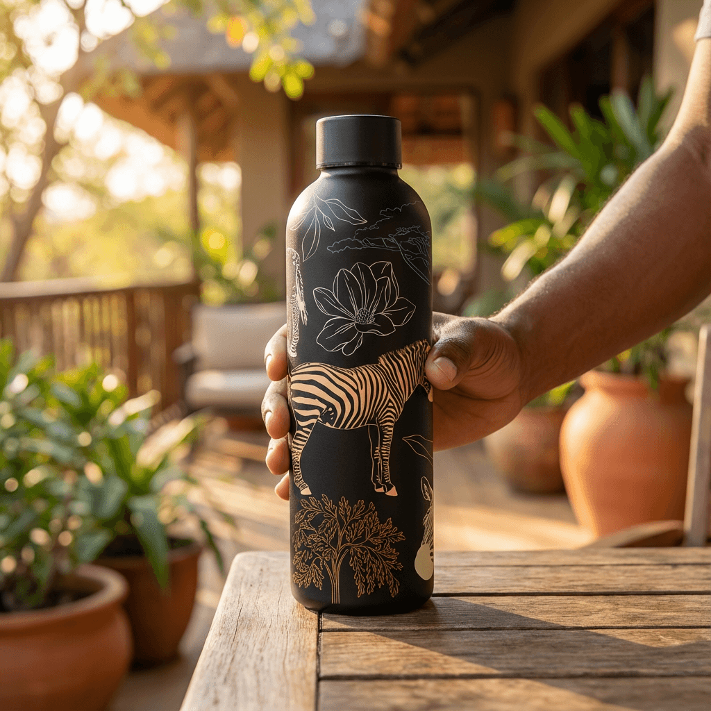 The Art Carte Insulated Bottle - 500ml Black Edition
