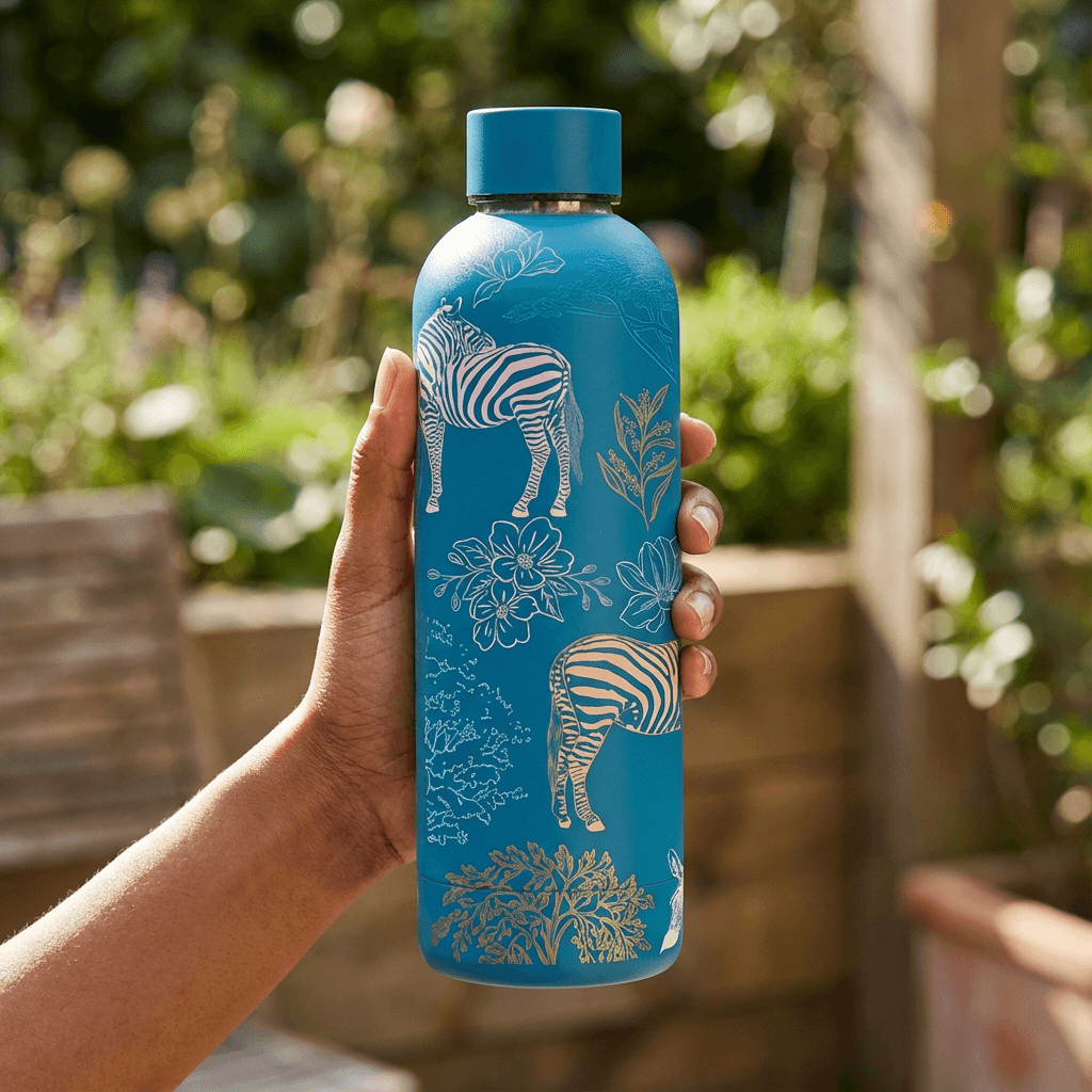 The Art Carte Insulated Bottle - 500ml Blue Edition