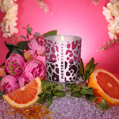 Pink Leopard Scented Candle 200g