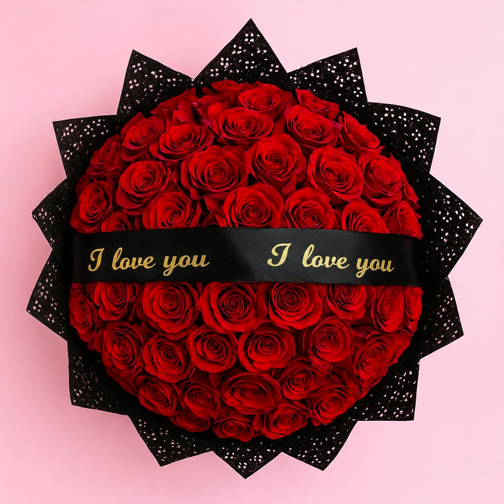 The Passionate Heart Red Roses Bouquet