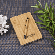 Personalised Bamboo Notebook & Pen Set