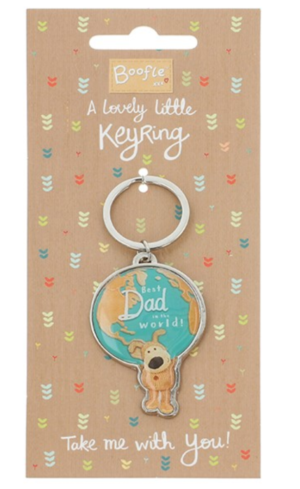 Personalised Boofle Dad Keyring 