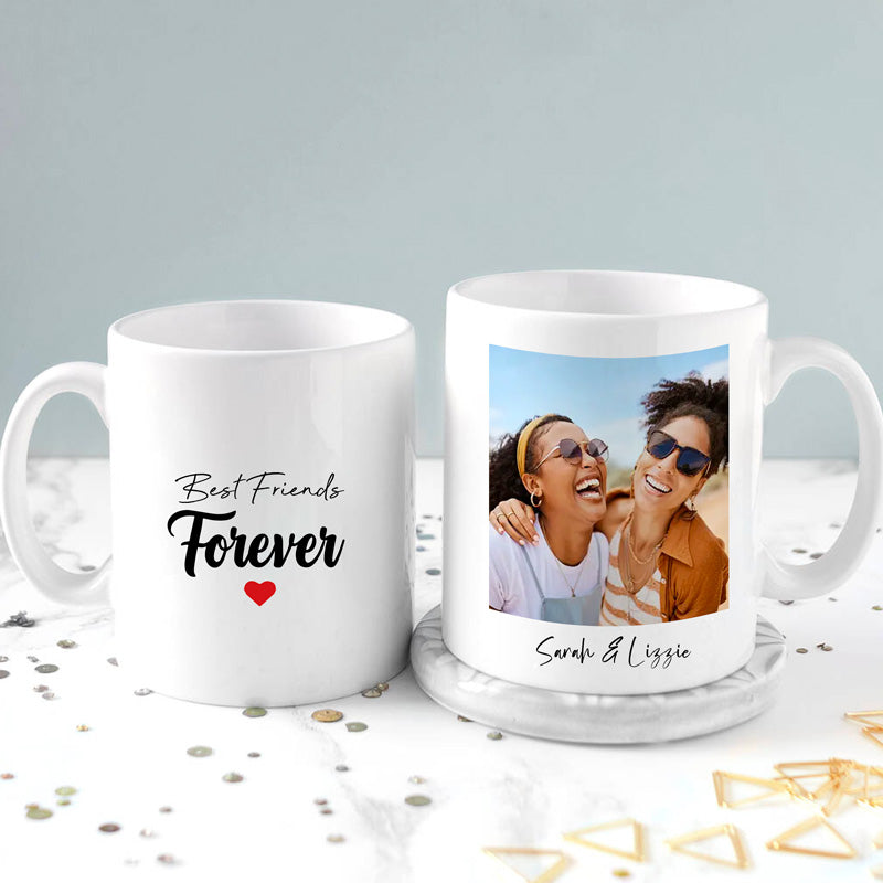 Personalised BFF Photo Upload Mug - Set of 2