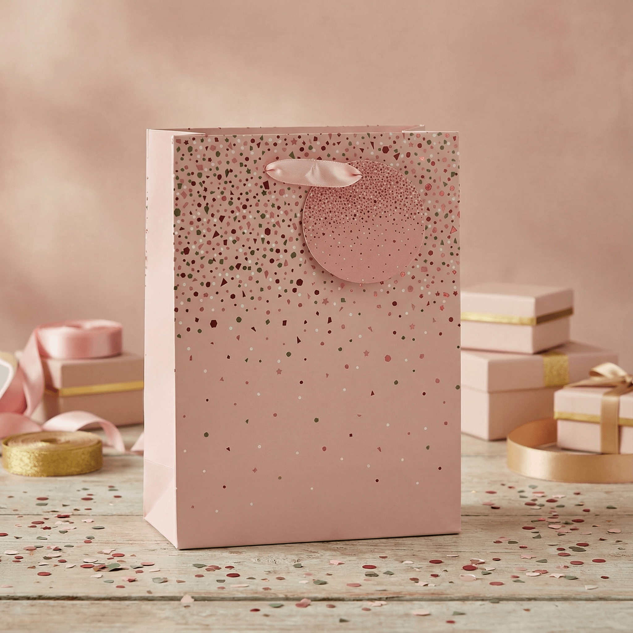 Light Pink Ombre Medium Gift Bag