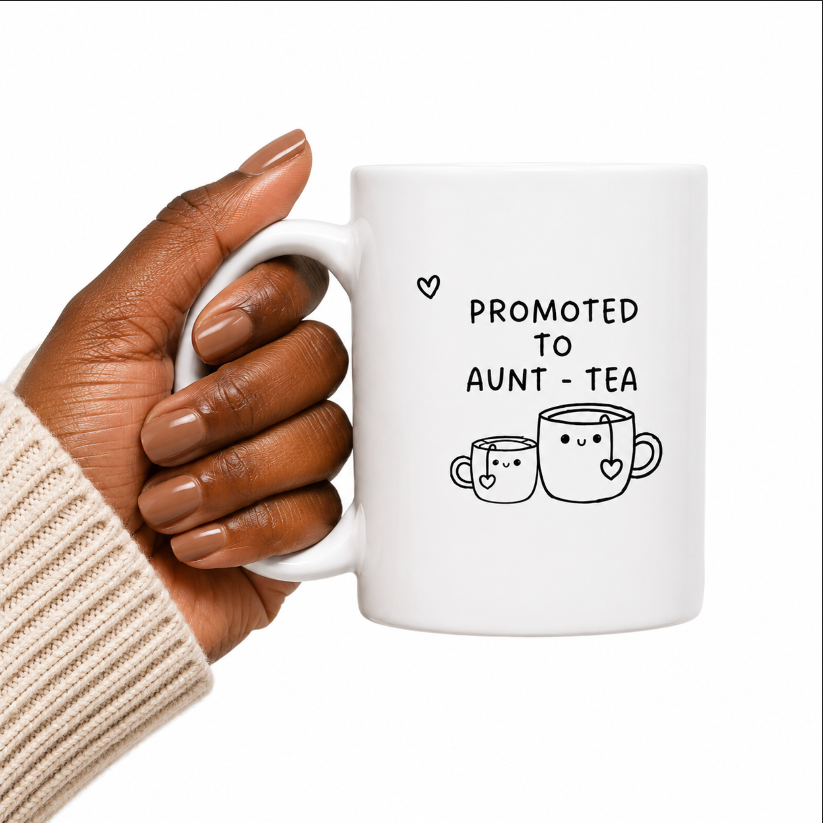 Personalized Auntie Mug – Promoted to Aunt-tea Mug