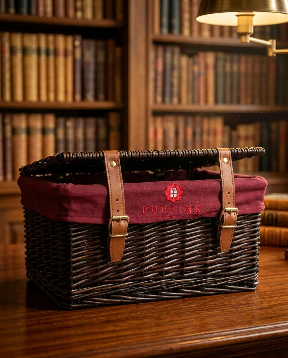 The Signature Woven Chest - Maroon Lining