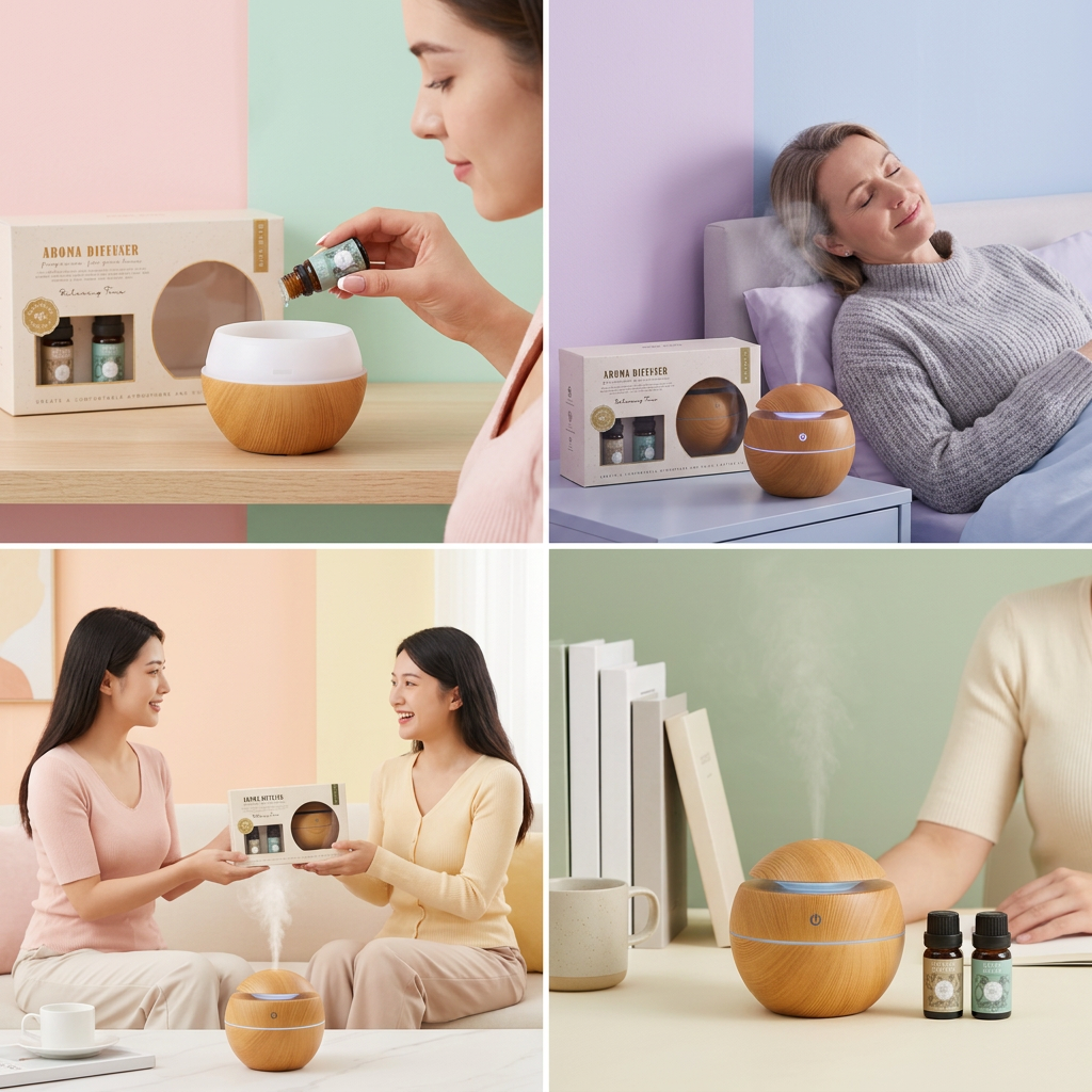 Aroma Diffuser with Jasmine Essential oil