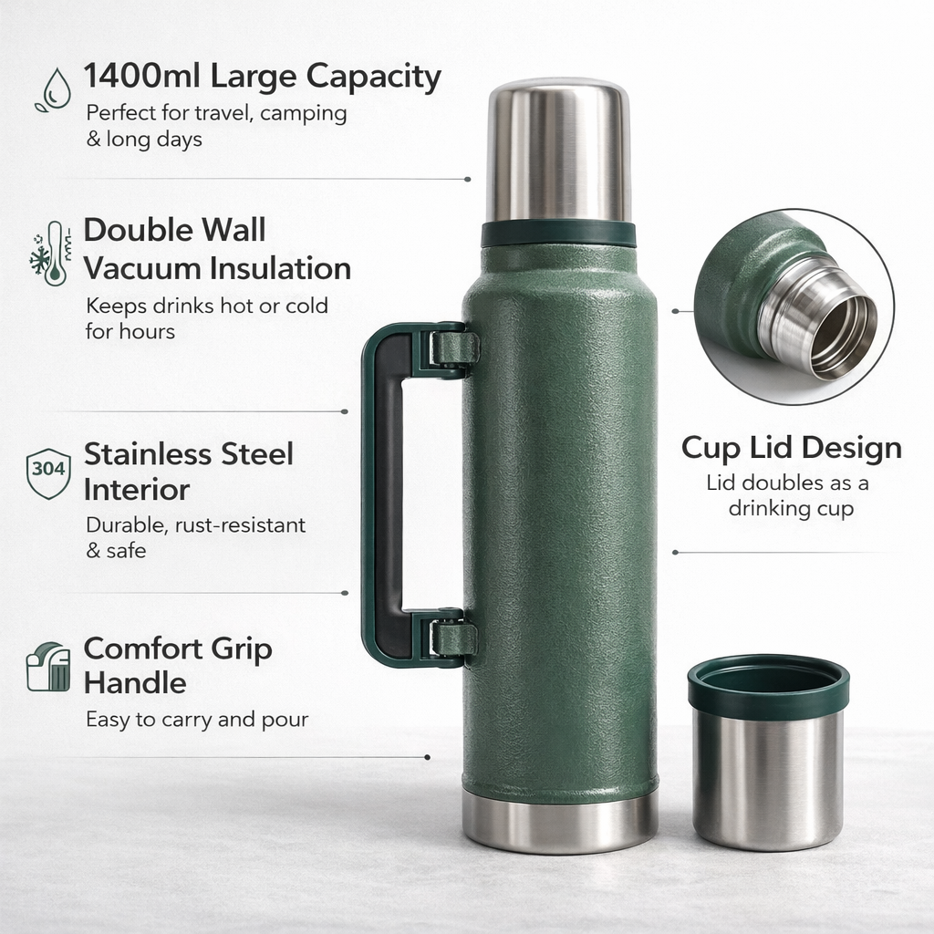 The Summit 1400ml Insulated Adventure Thermos