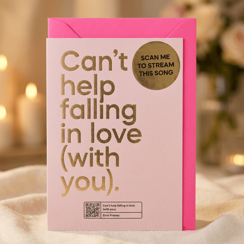 Say It With Songs Greeting Card - Can't Help Falling In Love - Elvis Presley
