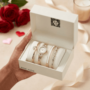 Anne Klein Elegant Time & Sparkle Bracelet Watch Gift Set