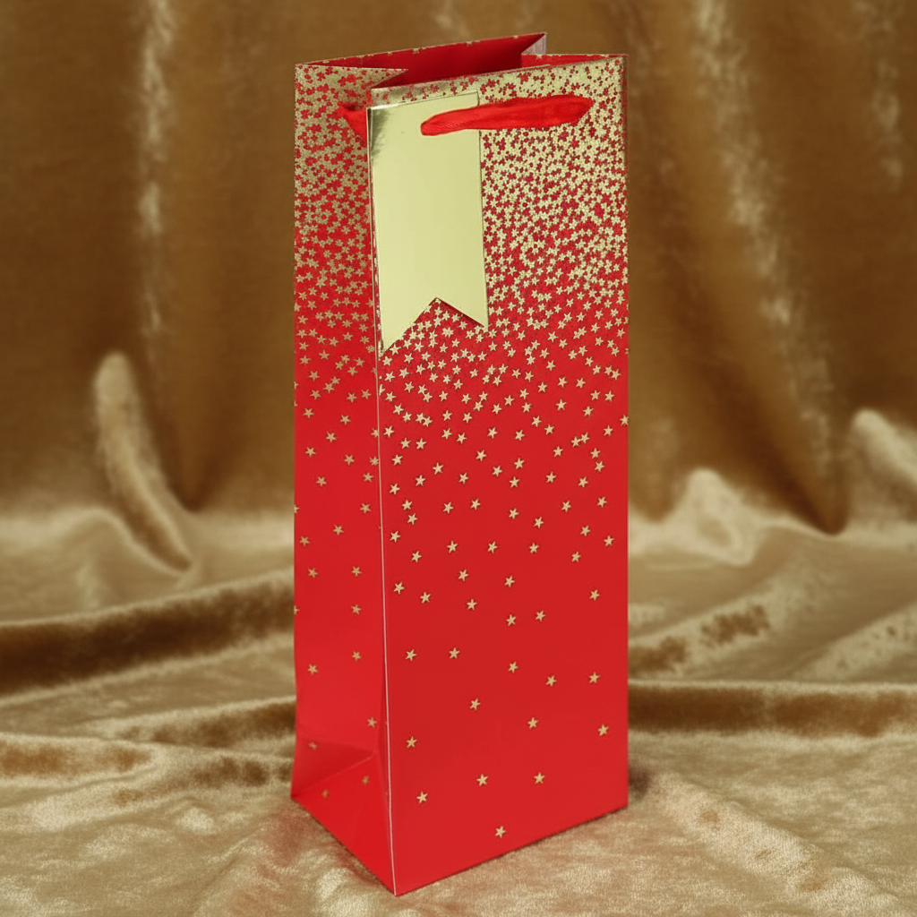 Red Ombre Gift Bag – Wide-Gusset Premium Bag