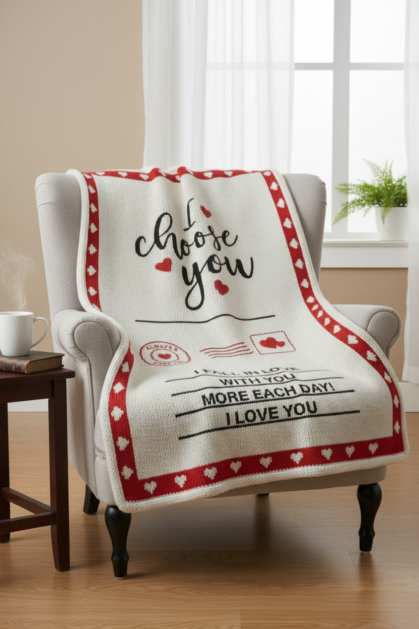Forever Yours -  Knit Blanket