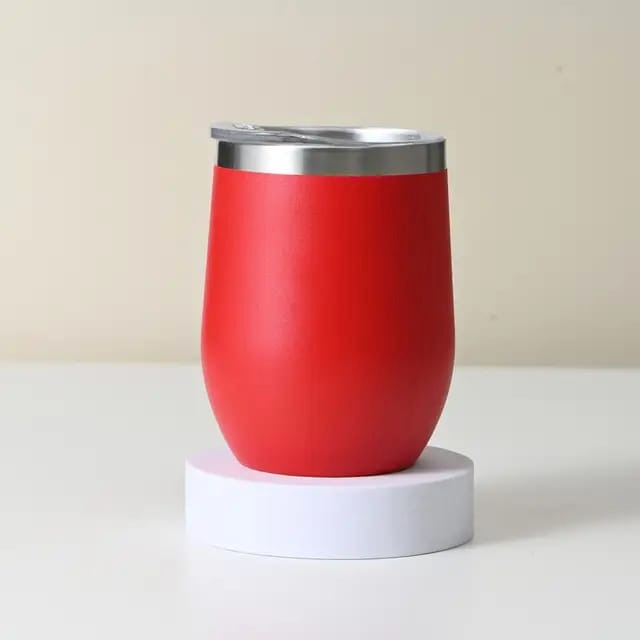 Personalised Red Round Coffee Tumbler