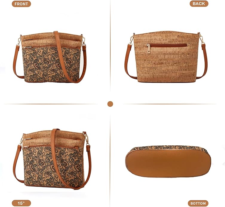 Retro PU Leather Crossbody Handbag – 26 × 19 × 11 cm Vintage Structured Bag