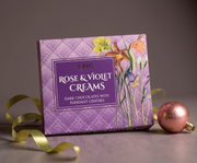 Rose & Violet Dark Chocolate Creams Gift Box – 200 g
