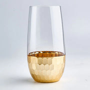 Golden Hive Stemless Champagne Flute -Set of 2