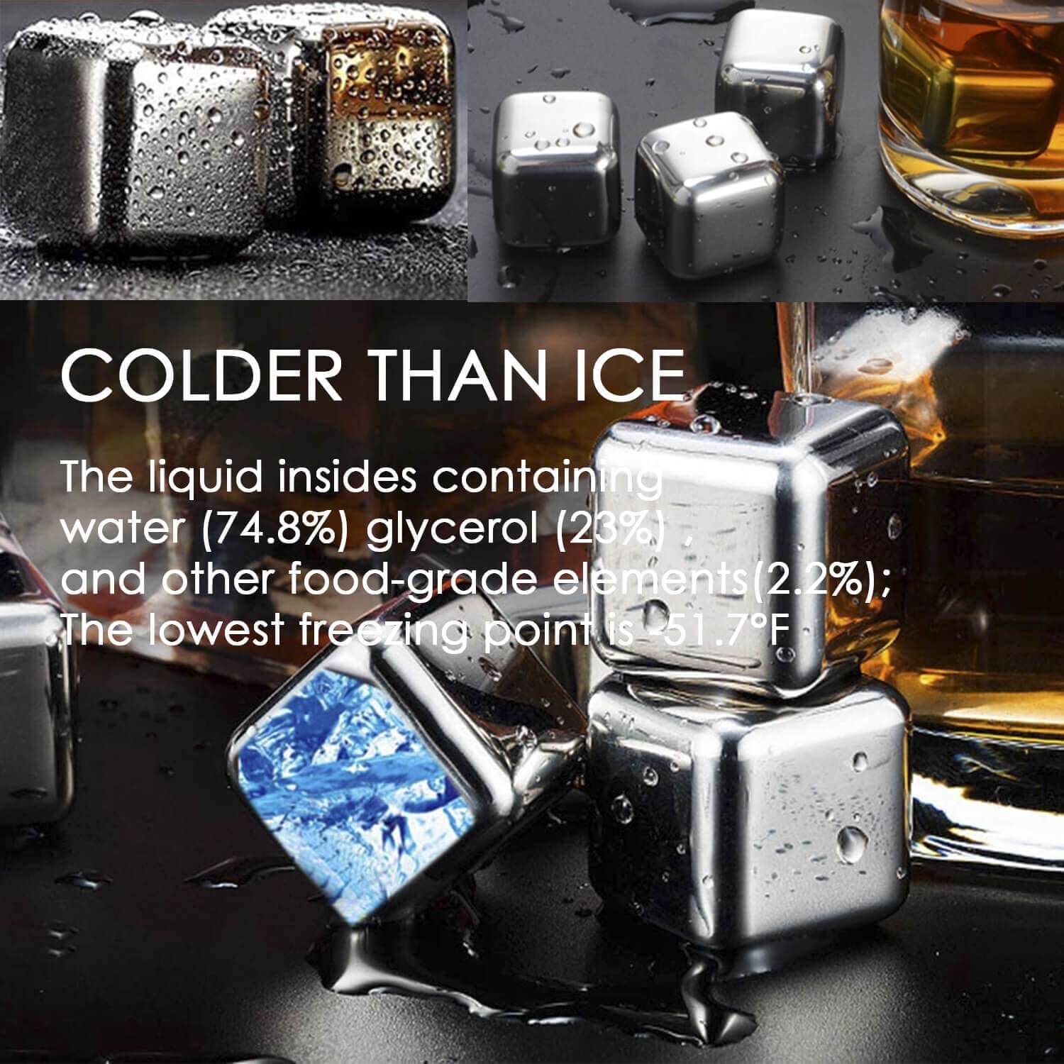The ChillCraft Stainless Steel Whisky Stones Gift Set