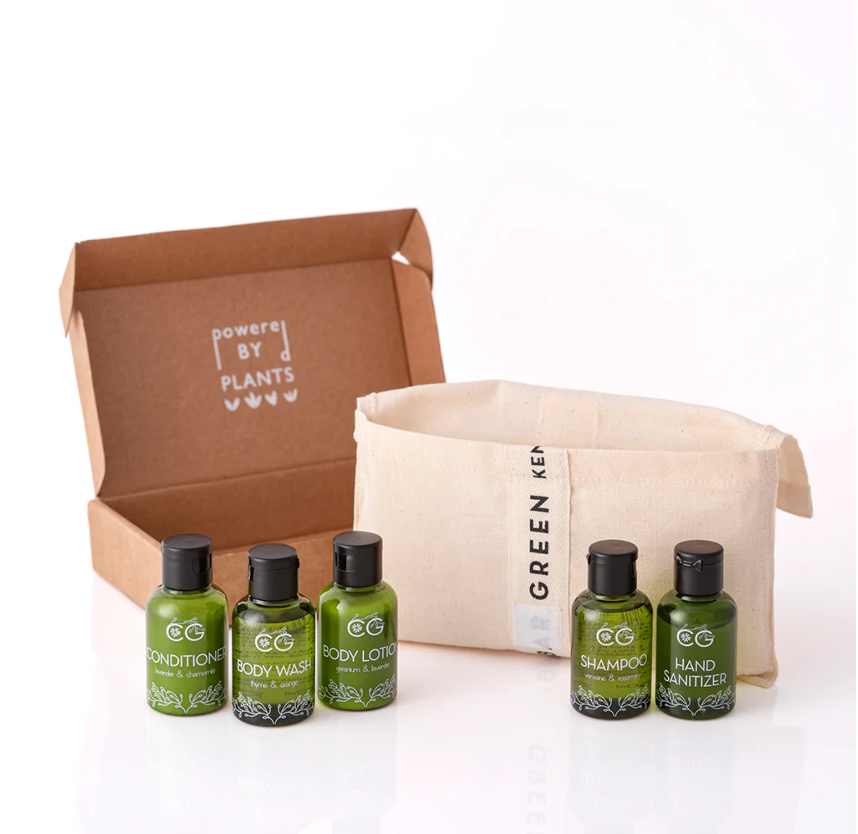 Cinnabar Green Safari Travel Set – 5-Piece Luxury Travel Essentials (50ml Each)