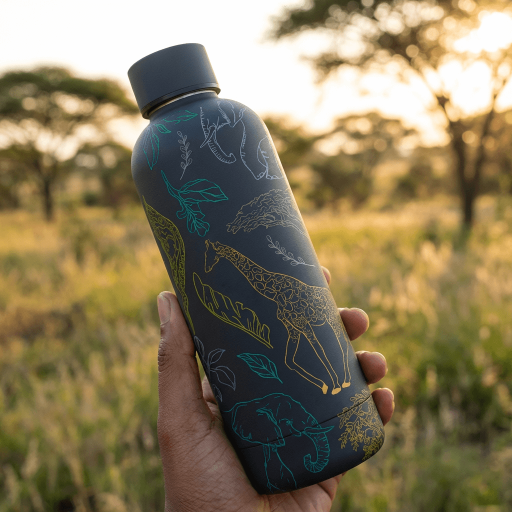The Art Carte Insulated Bottle - 500ml Black Edition