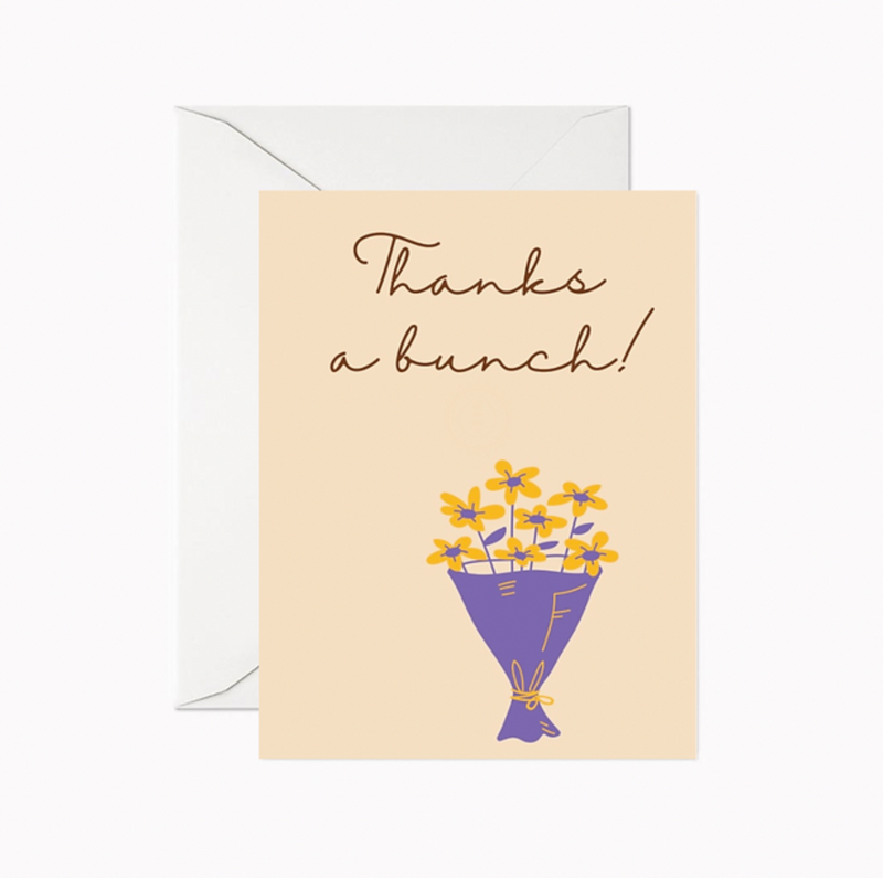 Thanks a Bunch Greeting Card