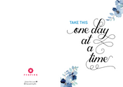 One Day At A Time A6 Card