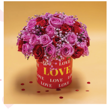 Kiss of Love Flower Basket - Love