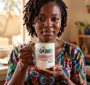 Go Away, I’m Reading Mug - 11 oz Inner Colour Ceramic Mug  (Light Green)