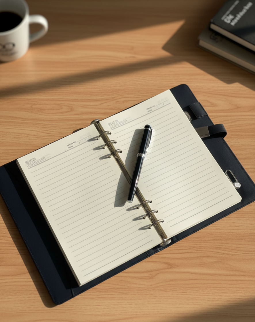 Executive Notebook and Pen Gift Set
