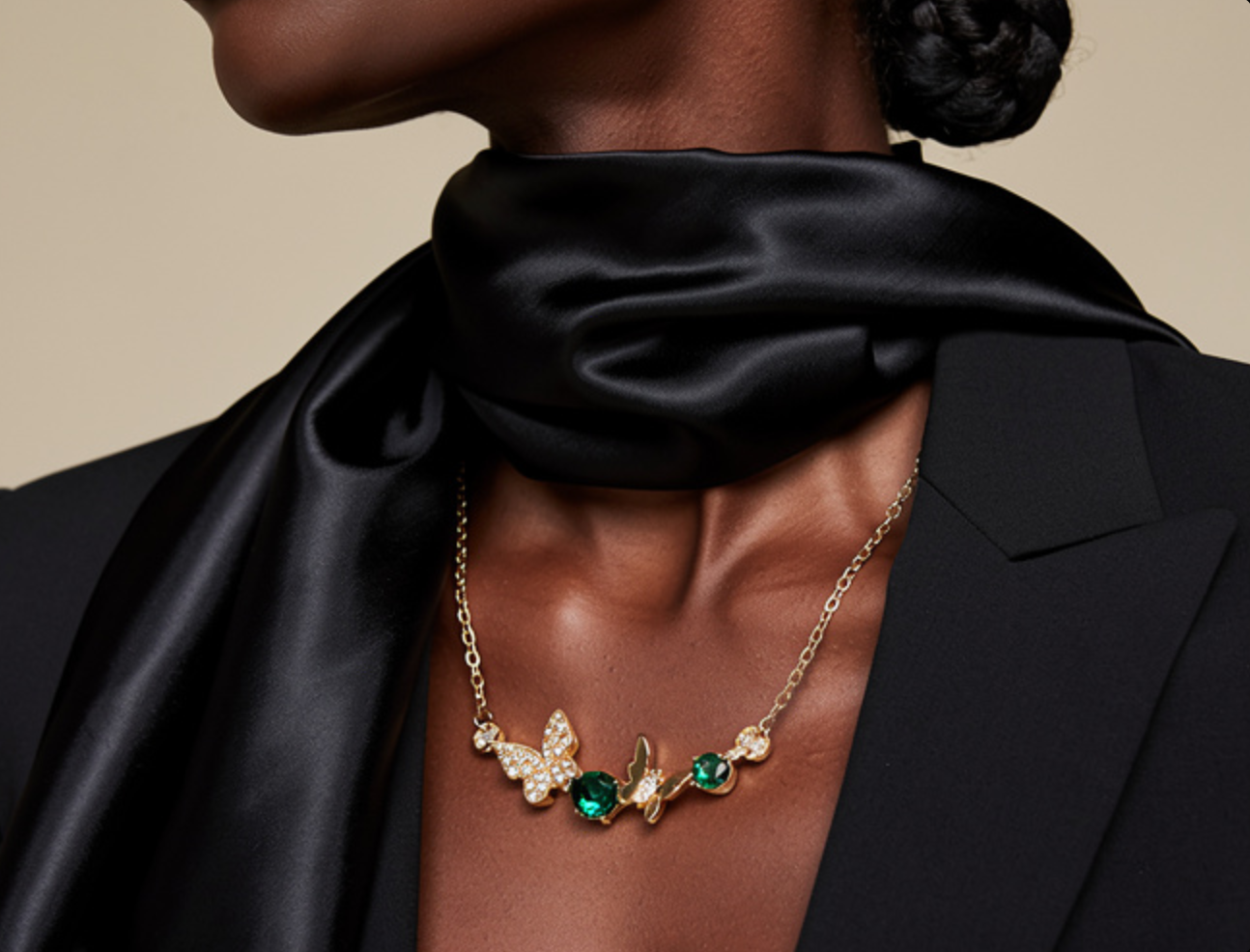 The Zara Necklace – 14k Gold Plated – Butterfly Charms