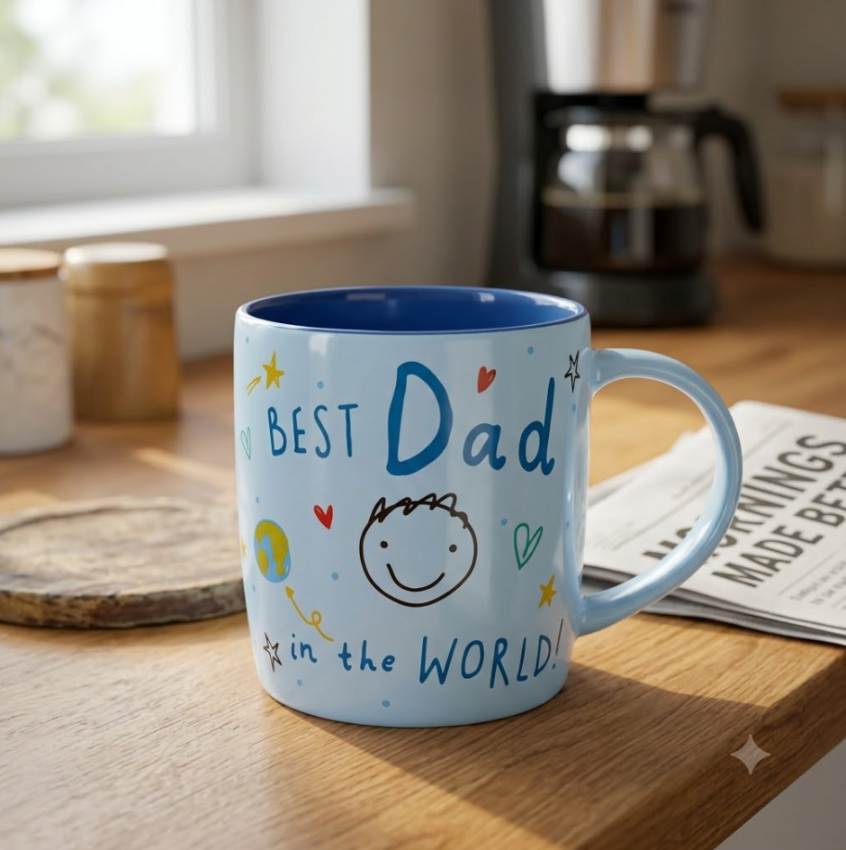 Scribbles Dad Mug – Thoughtful Gift for Dad