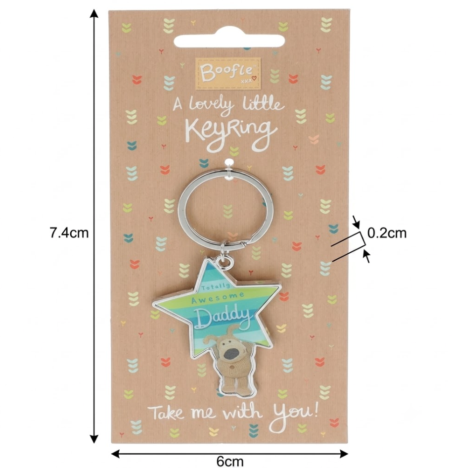 Boofle Daddy Keyring – Adorable Keepsake Gift for Daddy