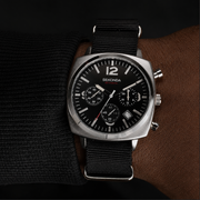 Sekonda Airborne Men's Chronograph Watch – Black Canvas Strap