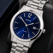 Sekonda Men's Classic Watch – Blue Dial & Silver Stainless Steel Bracelet (3728.71)