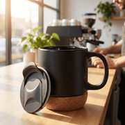 Serendipio Sienna Cork Ceramic Mug - 340ml