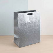Silver Ombre Large Gift Bag – Wide Gusset