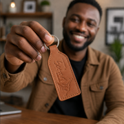 Leather Keyrings – Safari Company Ltd Branded Key Holders (Large / Small)