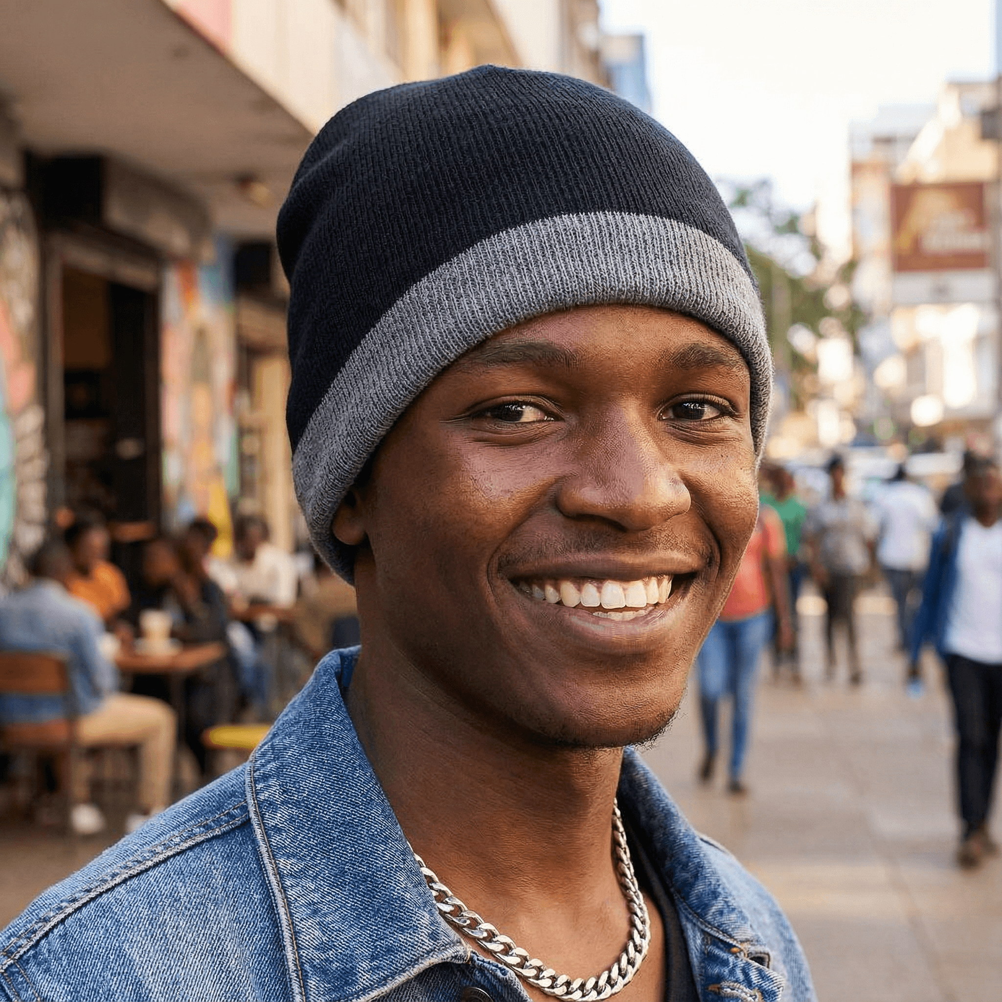 Solo Acrylic Beanie – Soft Rib-Knit Hat for Men & Women