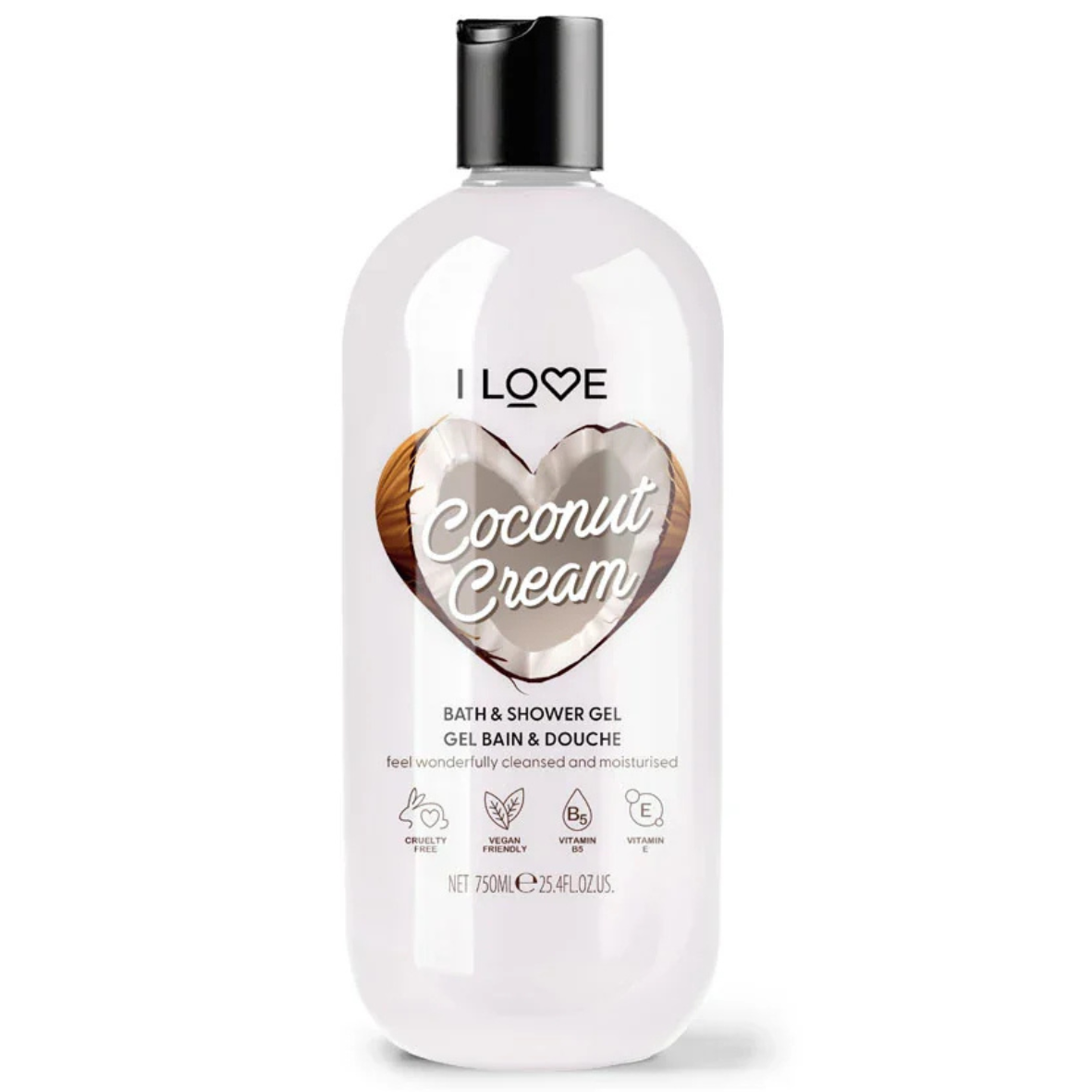 I Love Bath and Shower Coconut & Cream 750Ml