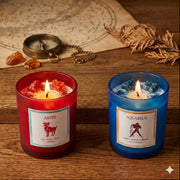 Purpink Zodiac Scented Candle Jar – 120g Star Sign Candle
