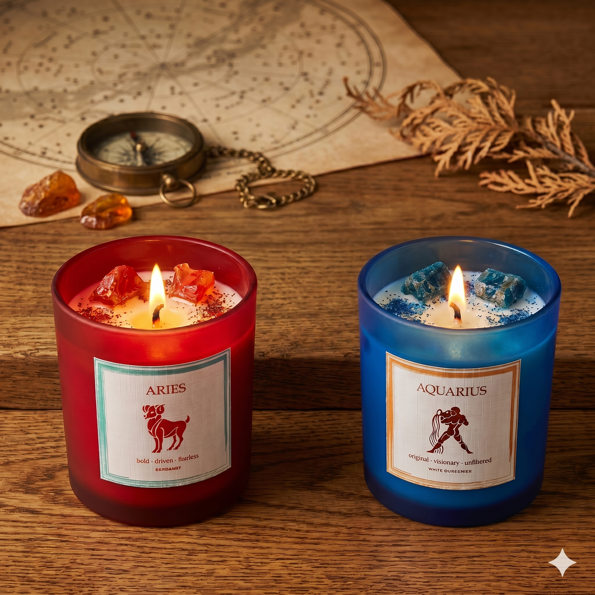 Purpink Zodiac Scented Candle Jar – 120g Star Sign Candle