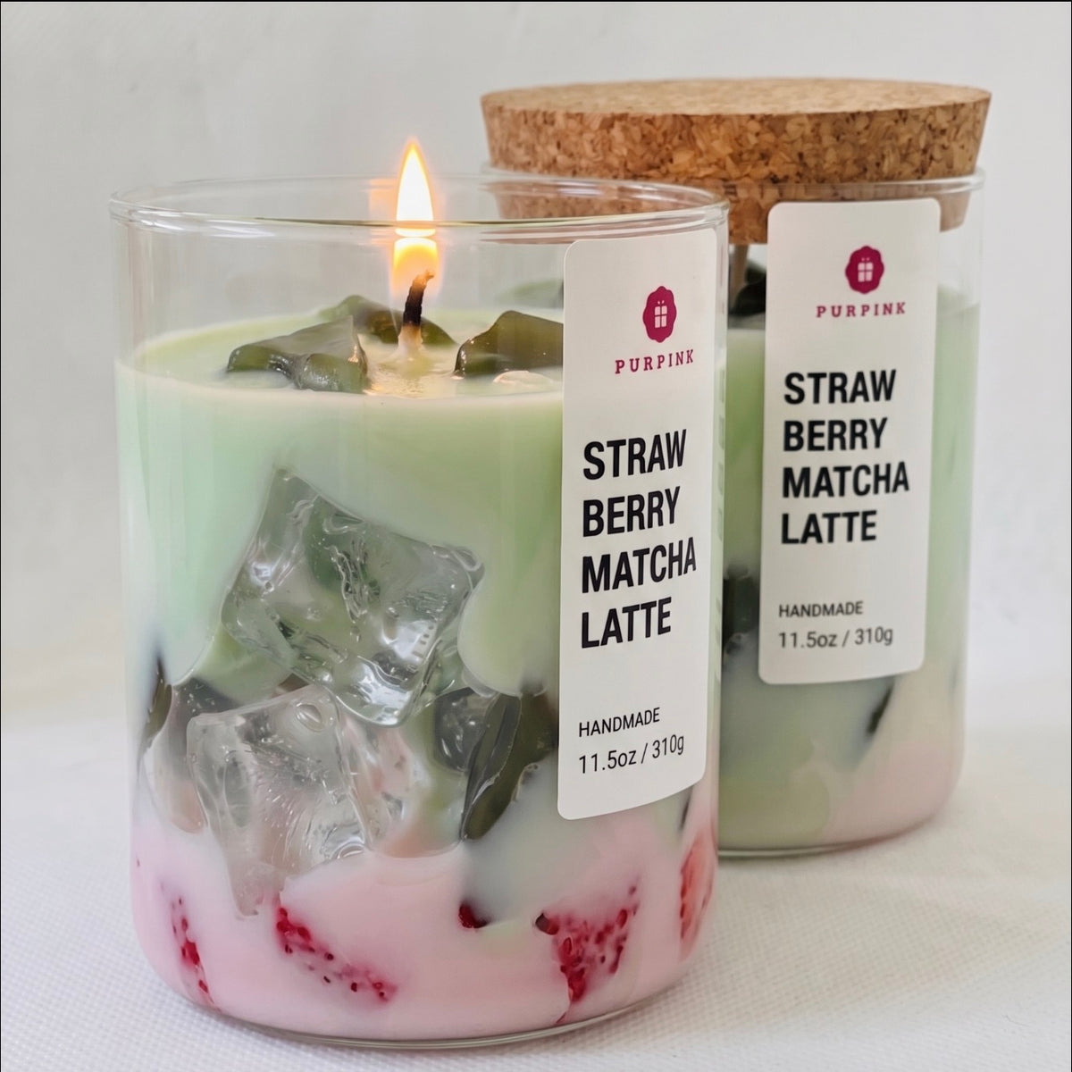 Purpink Coffee Mug Scented Soy Wax Candle – 310g Luxury Candle Jar
