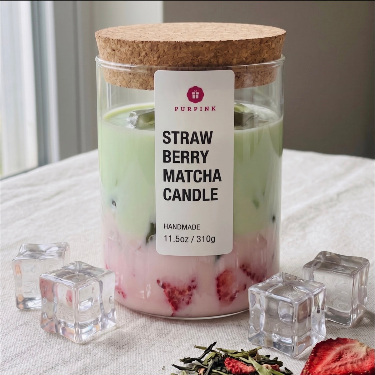Purpink Coffee Mug Scented Soy Wax Candle – 310g Luxury Candle Jar